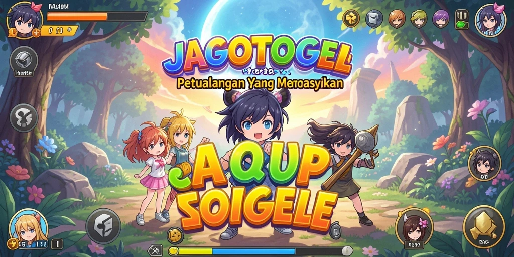 Tampilan utama gameplay JAGOTOGEL dengan karakter anime menarik.