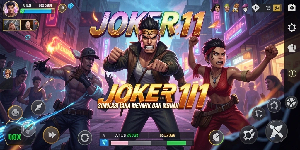 Tangkapan layar utama JOKER11 menampilkan aksi mendebarkan dalam gameplay Simulation.