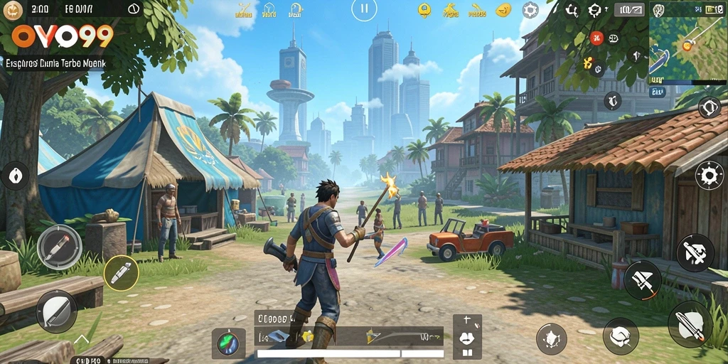 Gameplay OVO99 menampilkan petualangan eksplorasi di dunia terbuka yang menakjubkan.