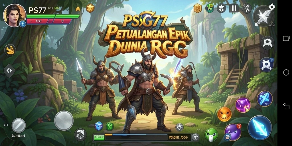 Tampilan gameplay RPG yang mendebarkan dan penuh aksi.