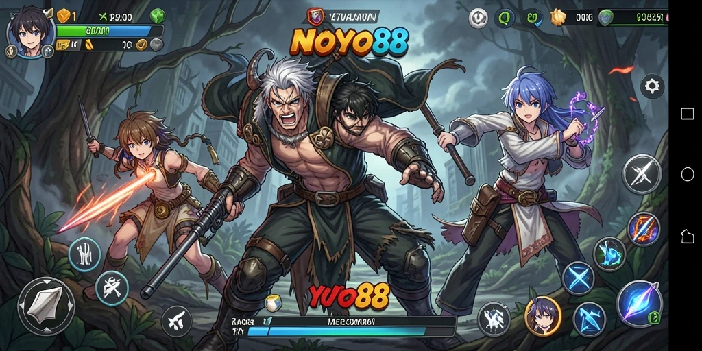 Tampilkan tampilan seru gameplay di dunia Anime.